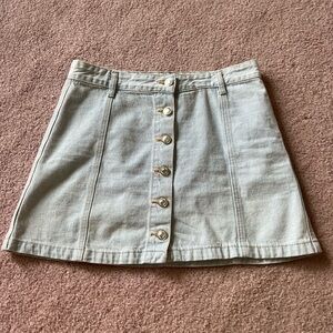 Forever 21 Light Wash Jean Skirt